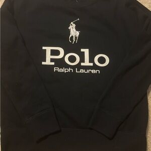 Ralph Lauren Black Sweatshirt with Logo